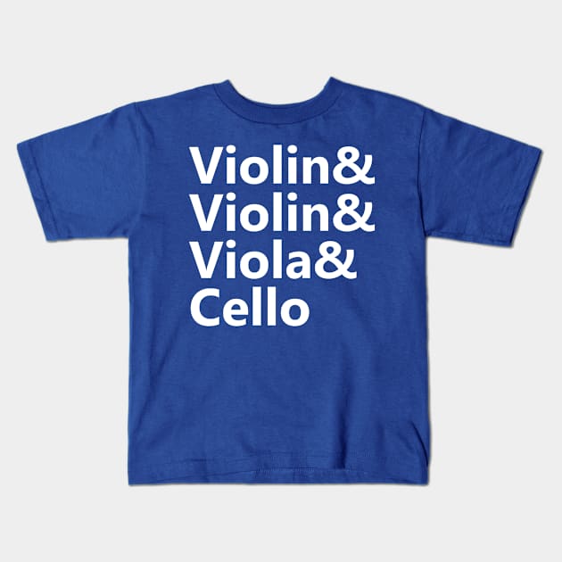 String Quartet & Kids T-Shirt by Dawn Anthes